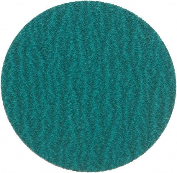 Standard Abrasives - 3" Disc Diam, 80 Grit, Zirconia Alumina Quick Change Disc - Type S Attaching System, Coated, Green, Medium Grade, 18,000 RPM - Industrial Tool & Supply