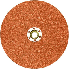 Standard Abrasives - 2" Disc Diam, 50 Grit, Ceramic Quick Change Disc - Type R Attaching System, Coated, Red, Coarse Grade - Industrial Tool & Supply