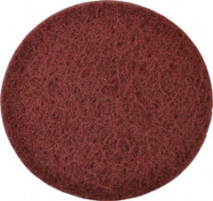 Standard Abrasives - 6" Very Fine Grade Deburring Disc - 1/2" Center Hole, Arbor Connection, Red, 3,600 Max RPM - Industrial Tool & Supply