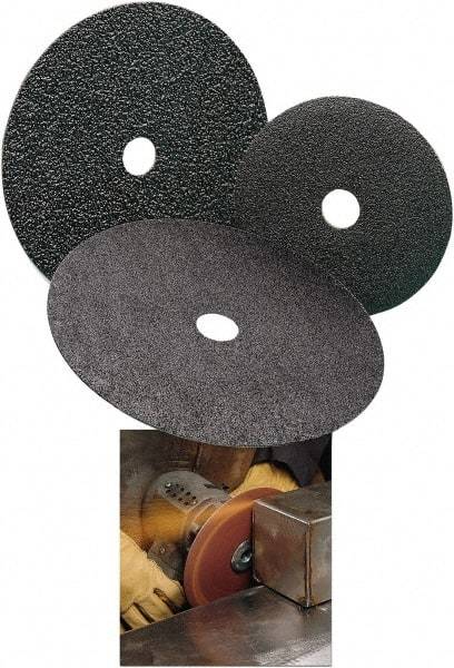 Standard Abrasives - 7" Diam 7/8" Hole 36 Grit Fiber Disc - Very Coarse Grade, Zirconia Alumina, 8,600 Max RPM, Series Z - Industrial Tool & Supply