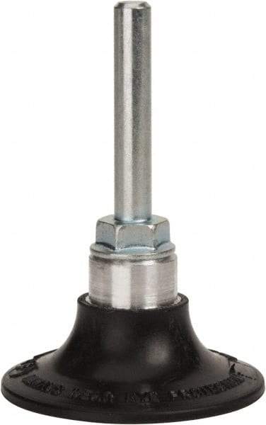 Standard Abrasives - 2" Diam Quick-Change Type S Disc Backing Pad - 1/4" Shank Diam, Firm Density, 30,000 RPM, SocAtt Compatible - Industrial Tool & Supply