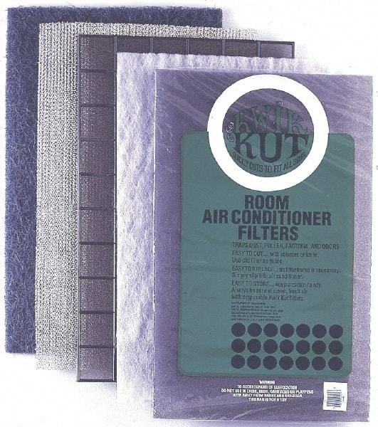 PrecisionAire - 15" High x 24" Wide x 3/8" Deep, Aluminum Air Filter Media Pad - MERV 4, 20 to 30% Capture Efficiency, 60 to 80 Arrestance Efficiency, 300 Max FPM, 180°F Max, Use with Window Air Conditioners - Industrial Tool & Supply