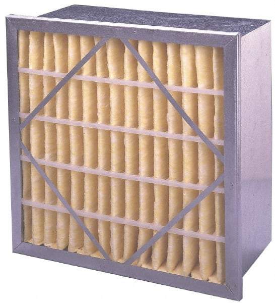 PrecisionAire - 20" Noml Height x 24" Noml Width x 12" Noml Depth, 65% Capture Efficiency, Rigid Box Air Filter - MERV 11, Synthetic Polypropylene, Integrated Corrosion-Resistant Steel Frame, 1,660 CFM - Industrial Tool & Supply