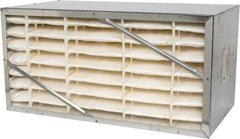 Value Collection - 12" Noml Height x 24" Noml Width x 12" Noml Depth, 65% Capture Efficiency, Rigid Box Air Filter - MERV 11, Synthetic Polypropylene, Integrated Corrosion-Resistant Steel Frame, 1,000 CFM - Industrial Tool & Supply