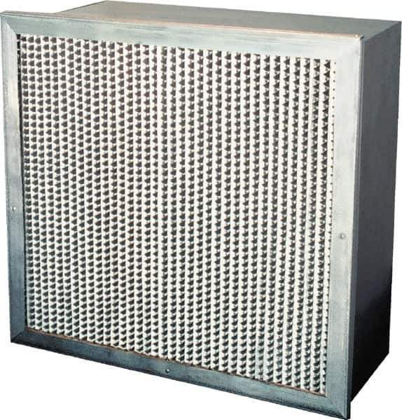 Value Collection - 12" Noml Height x 24" Noml Width x 12" Noml Depth, 65% Capture Efficiency, Rigid Box Air Filter - MERV 11, Synthetic Polypropylene, Integrated Corrosion-Resistant Steel Frame, 1,000 CFM - Industrial Tool & Supply