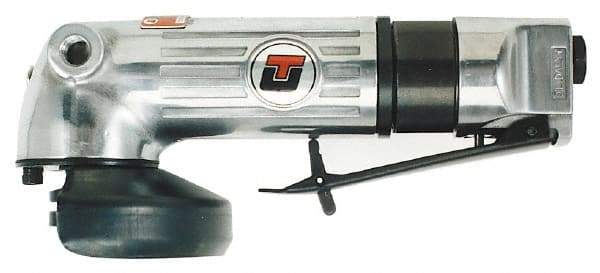 Universal Tool - 4" Wheel Diam, 12,000 RPM, Pneumatic Angle & Disc Grinder - 3/8-24 Spindle, 28 CFM - Industrial Tool & Supply