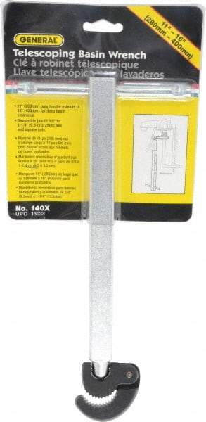 General - Basin Wrenches Style: Telescoping Minimum Pipe Capacity: 3/8 (Inch) - Industrial Tool & Supply