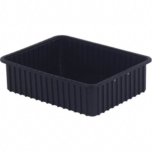 LEWISBins+ - 17-3/8" Wide x 6" High, Black Bin Divider Box - Use with DV1760 Short, DV2260 Long - Industrial Tool & Supply
