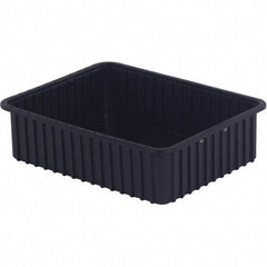 LEWISBins+ - 17-3/8" Wide x 6" High, Black Bin Divider Box - Use with DV1760 Short, DV2260 Long - Industrial Tool & Supply