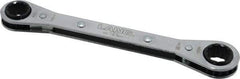 Lang - 1/2" x 9/16" 12 Point Ratcheting Box Wrench - Double End, 6-7/8" OAL, Steel - Industrial Tool & Supply