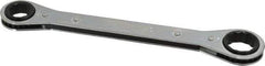 Lang - 11/16" x 7/8" 12 Point Ratcheting Box Wrench - Double End, 9-1/4" OAL, Steel - Industrial Tool & Supply