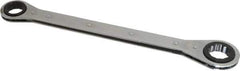 Lang - 1" x 1-1/16" 12 Point Ratcheting Box Wrench - Double End, 15" OAL, Steel - Industrial Tool & Supply
