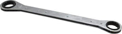 Lang - 1-1/8" x 1-3/16" 12 Point Ratcheting Box Wrench - Double End, 15" OAL, Steel - Industrial Tool & Supply
