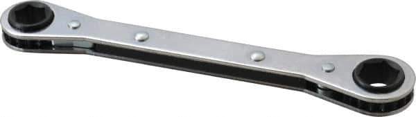Lang - 12mm x 14mm 6 Point Ratcheting Box Wrench - Double End, 6-7/8" OAL, Steel - Industrial Tool & Supply