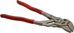 Knipex - 10" OAL, Pipe Wrench Tongue & Groove Pliers - Smooth Smooth Jaws, Standard Head - Industrial Tool & Supply