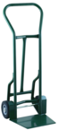 Shovel Nose Freight, Dock and Warehouse 900 lb Capacity Hand Truck - 1-1/4" Tubular steel frame robotically welded - 1/4" High strength tapered steel base plate -- 8" Solid Rubber wheels - Industrial Tool & Supply