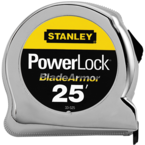 STANLEY® PowerLock® Tape Measure with BladeArmor® Coating 1" x 25' - Industrial Tool & Supply