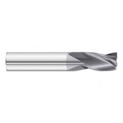 13/64 Dia. x 2-1/2 Overall Length 3-Flute Square End Solid Carbide SE End Mill-Round Shank-Center Cut-TiAlN - Industrial Tool & Supply