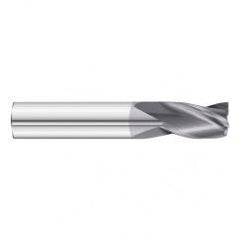 17/64 Dia. x 2-1/2 Overall Length 3-Flute Square End Solid Carbide SE End Mill-Round Shank-Center Cut-TiAlN - Industrial Tool & Supply