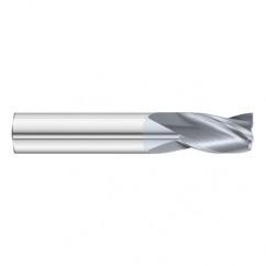 1" Dia. x 4 Overall Length 3-Flute Square End Solid Carbide SE End Mill-Round Shank-Center Cut-TiCN - Industrial Tool & Supply