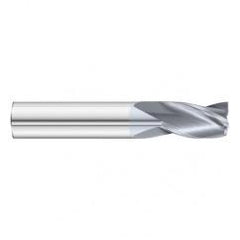 19/64 Dia. x 2-1/2 Overall Length 3-Flute Square End Solid Carbide SE End Mill-Round Shank-Center Cut-TiCN - Industrial Tool & Supply