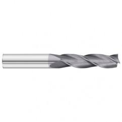 5/16 Dia. x 4 Overall Length 3-Flute Square End Solid Carbide SE End Mill-Round Shank-Center Cut-TiAlN - Industrial Tool & Supply