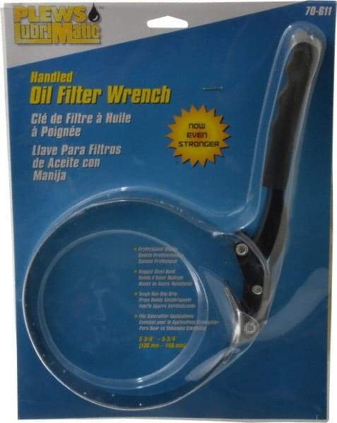 Plews - 5-3/8 to 5-3/4" Diam, Standard Handle Tractor Oil Filter Wrench - Steel, For Use with Filters from 5-3/8 to 5-3/4" - Industrial Tool & Supply