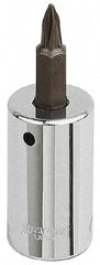 Armstrong - 1/4" Drive, T27 Torx Bit Socket - 1-9/16" OAL - Industrial Tool & Supply