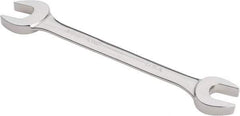 Armstrong - 5/8" x 3/4" Standard Open End Wrench - 7-7/8" OAL, Double End, Chrome Finish, 15° Head Angle - Industrial Tool & Supply