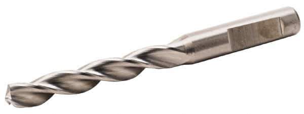 Kennametal - 0.2677" 130° Solid Carbide Jobber Drill - TiAlN Finish, Right Hand Cut, Spiral Flute, Whistle Notch Shank, 3.583" OAL, Standard Point - Industrial Tool & Supply