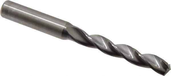 Kennametal - 10.2mm 130° Solid Carbide Jobber Drill - Bright Finish, Right Hand Cut, Spiral Flute, Straight Shank, 118mm OAL, Standard Point - Industrial Tool & Supply