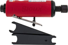 Sioux Tools - 1/4" Collet, Straight Handle, Straight Air Die Grinder - 22,000 RPM, Rear Exhaust, 16 CFM, 0.5 hp, 6.21 bar, 1/4 NPT - Industrial Tool & Supply