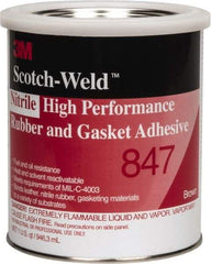 3M - 32 oz Can Brown Butyl Rubber Gasket Sealant - 300°F Max Operating Temp, Series 847 - Industrial Tool & Supply