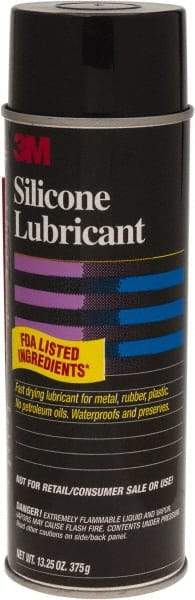 3M - 24 oz Aerosol Silicone Lubricant - Clear - Industrial Tool & Supply