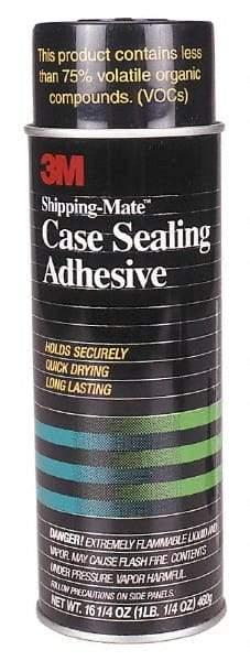 3M - 24 oz Aerosol Clear Spray Adhesive - High Tack, 160°F Heat Resistance, 100 Sq Ft Coverage, 15 min Max Bonding Time, Flammable, Series 94 - Industrial Tool & Supply