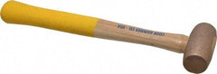 Cook Hammer - 1 Lb Head Nonsparking Mallet - 12" OAL, Wood Handle - Industrial Tool & Supply