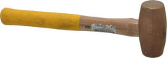 Cook Hammer - 3 Lb Head Nonsparking Mallet - 16" OAL, Wood Handle - Industrial Tool & Supply
