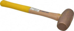 Cook Hammer - 5 Lb Head Nonsparking Mallet - 16" OAL, Wood Handle - Industrial Tool & Supply