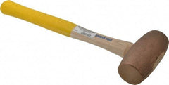 Cook Hammer - 6 Lb Head Nonsparking Mallet - 16" OAL, Wood Handle - Industrial Tool & Supply
