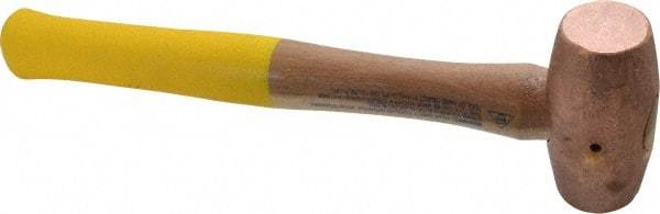 Cook Hammer - 2 Lb Head Nonsparking Mallet - 13" OAL, Wood Handle - Industrial Tool & Supply