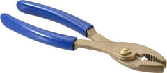 Ampco - 8" OAL, Combination Slip Joint Pliers - Standard Jaw, Standard Head, Nonsparking - Industrial Tool & Supply