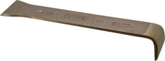 Ampco - Stiff Bronze 1-Edge Scraper - 2" Blade Width x 2" Blade Length, 12" Long Aluminum Handle - Industrial Tool & Supply
