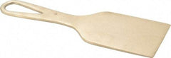 Ampco - Stiff Bronze 1-Edge Scraper - 3" Blade Width x 3" Blade Length, 9-1/4" Long Aluminum Handle - Industrial Tool & Supply