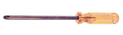 Ampco - #4, 13" OAL, Nonsparking Phillips Screwdriver - 8" Blade Length, Round Shank, Acetate Handle - Industrial Tool & Supply