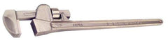 Ampco - 10" Bronze Straight Pipe Wrench - 1" Pipe Capacity - Industrial Tool & Supply