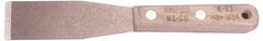 Ampco - 3-1/2" Wide Nickel Copper Putty Knife - Flexible, Wood Handle, 8-1/2" OAL - Industrial Tool & Supply