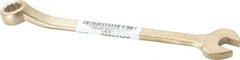 Ampco - 1/2" 12 Point Offset Combination Wrench - 15° Offset Angle, 7-1/4" OAL, Aluminum Bronze, Plain Finish - Industrial Tool & Supply