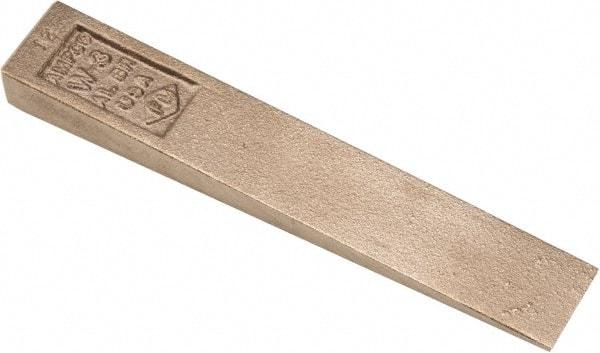Ampco - 6" OAL Nonsparking Flange Wedge - 1" Wide x 1/2" High - Industrial Tool & Supply