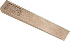Ampco - 6" OAL Nonsparking Flange Wedge - 1" Wide x 1/2" High - Industrial Tool & Supply