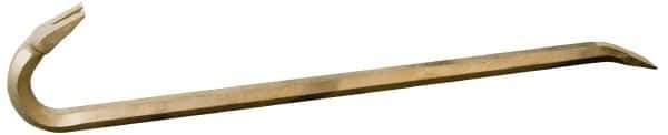 Ampco - 24" OAL Nonsparking Wrecking Bar - 1-1/4" Wide - Industrial Tool & Supply